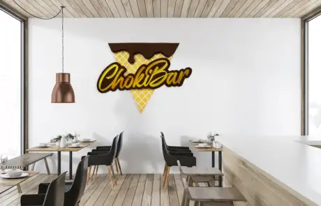 ChokiBar 3D logo havainnekuva ravintola ChokiBar 3D logo havainnekuva ravintola