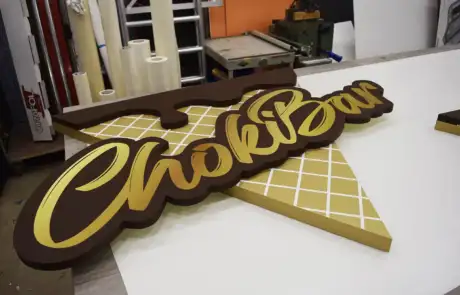 ChokiBar 3D logo tuotantokuva ChokiBar 3D logo tuotantokuva
